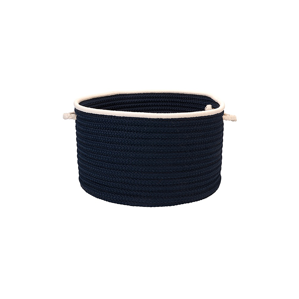 Colonial Mills Basket Doodle Edge Navy Round