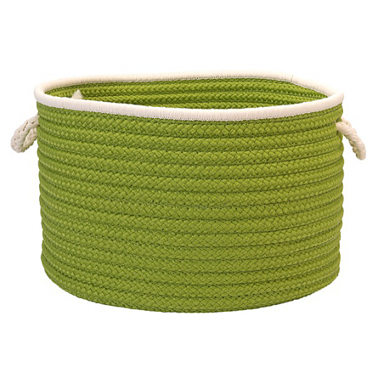 Colonial Mills Basket Doodle Edge Bright Green Round