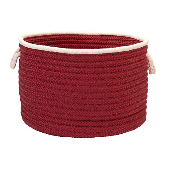 Colonial Mills Basket Doodle Edge Red Round