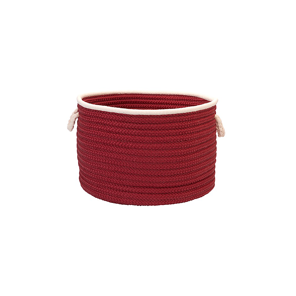 Colonial Mills Basket Doodle Edge Red Round