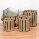 Colonial Mills Basket Dublin Basket Taupe & Black Round