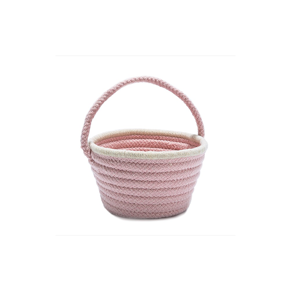 Colonial Mills Basket Easter Pastel Wool Basket Blush Pink Round