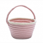 Colonial Mills Basket Easter Pastel Wool Basket Blush Pink Round