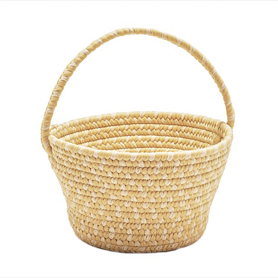 Colonial Mills Basket Easter Spring Mix Basket Yellow Round