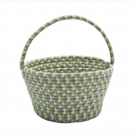 Colonial Mills Basket Easter Spring Mix Basket Green & Blue Round