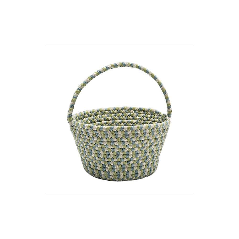 Colonial Mills Basket Easter Spring Mix Basket Green & Blue Round