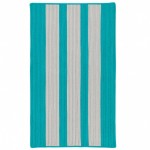 Colonial Mills Rug Everglades Vertical Stripe Turquoise Rectangle