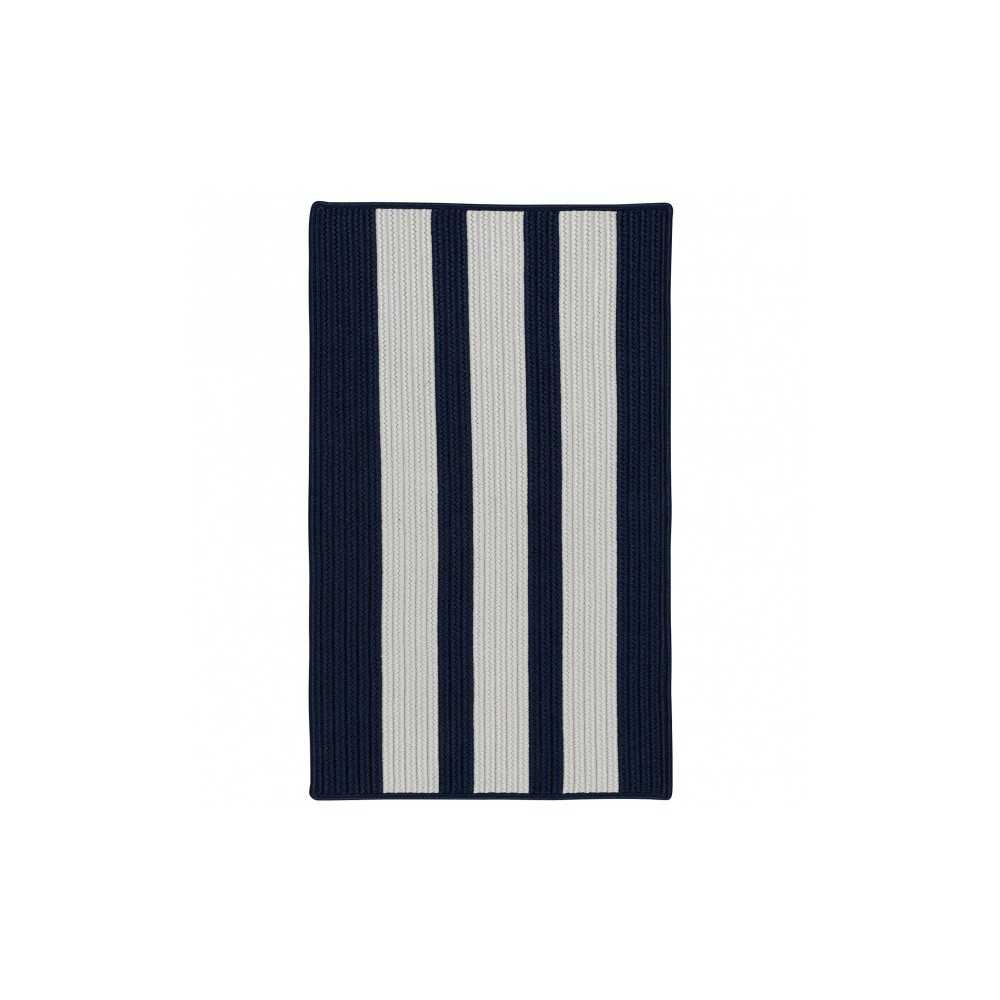 Colonial Mills Rug Everglades Vertical Stripe Navy Pier Rectangle