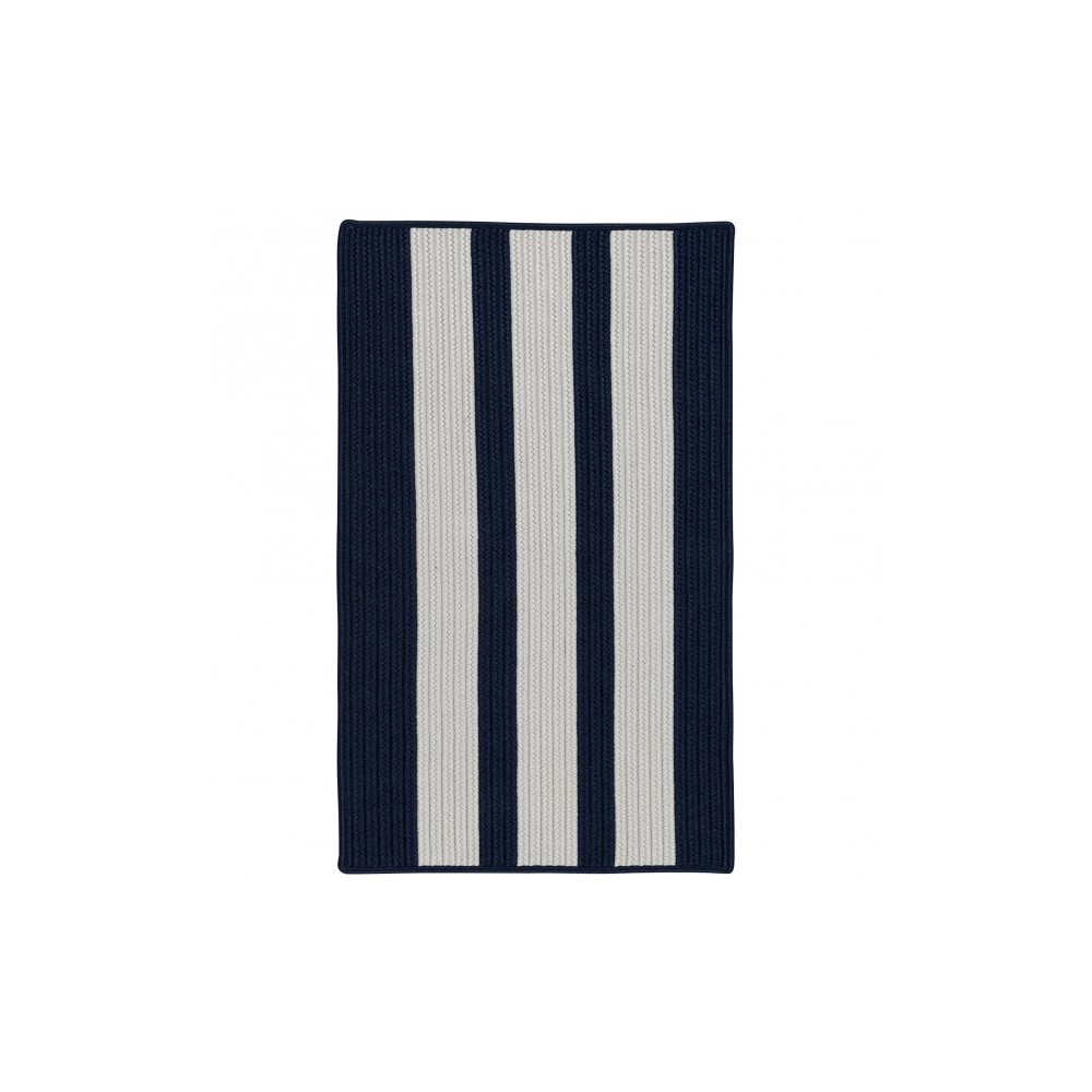 Colonial Mills Rug Everglades Vertical Stripe Navy Pier Rectangle