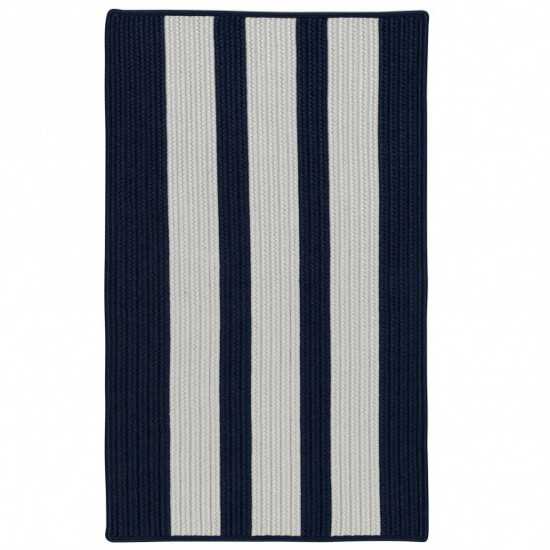 Colonial Mills Rug Everglades Vertical Stripe Navy Pier Rectangle