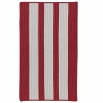 Colonial Mills Rug Everglades Vertical Stripe Sunset Red Rectangle