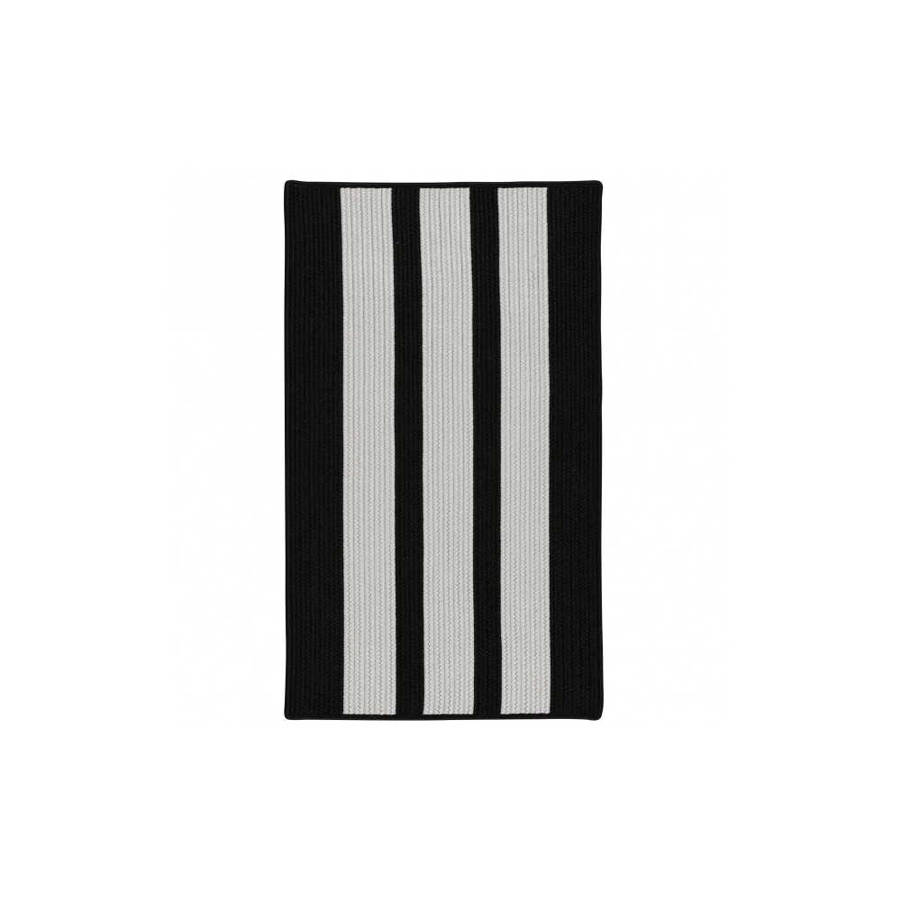 Colonial Mills Rug Everglades Vertical Stripe Black Shadow Rectangle