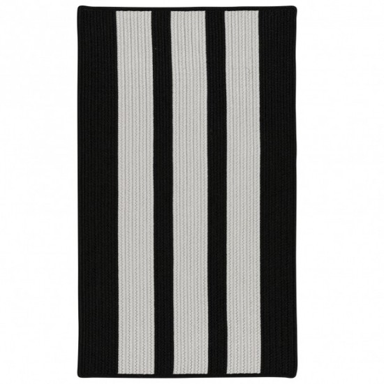 Colonial Mills Rug Everglades Vertical Stripe Black Shadow Rectangle