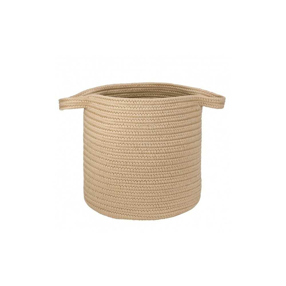 Colonial Mills Hamper Farm Braided Laundry Basket Sandcastle Round