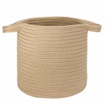 Colonial Mills Hamper Farm Braided Laundry Basket Sandcastle Round