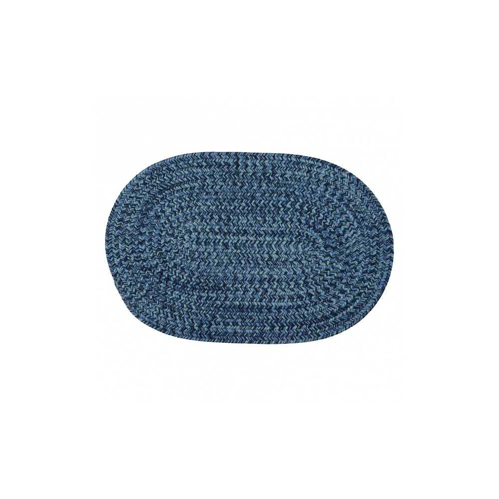 Colonial Mills Rug Flibustier Bright Blue Runner (Oval)