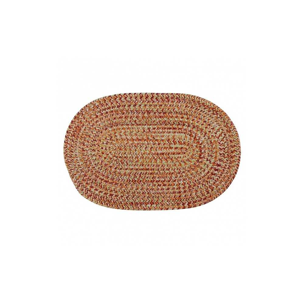 Colonial Mills Rug Flibustier Bright Orange Round