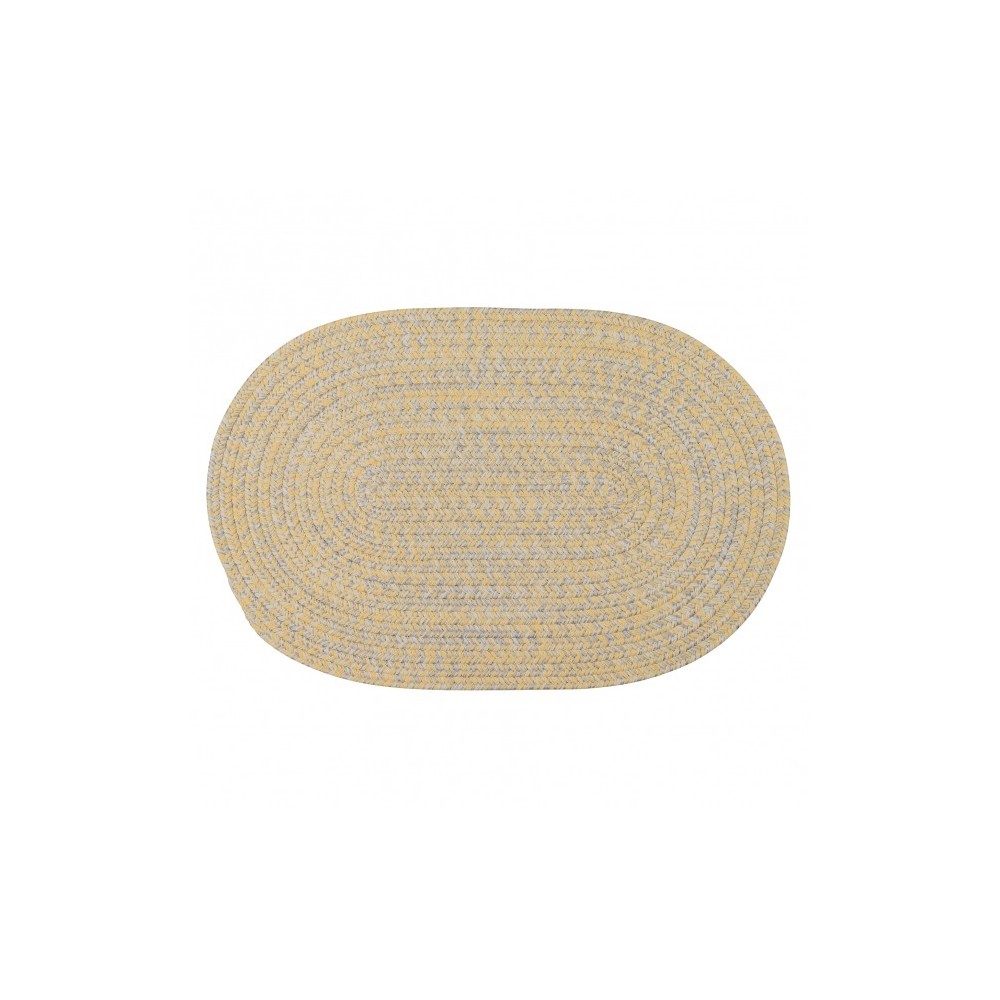 Colonial Mills Rug Flibustier Bright Yellow Oval