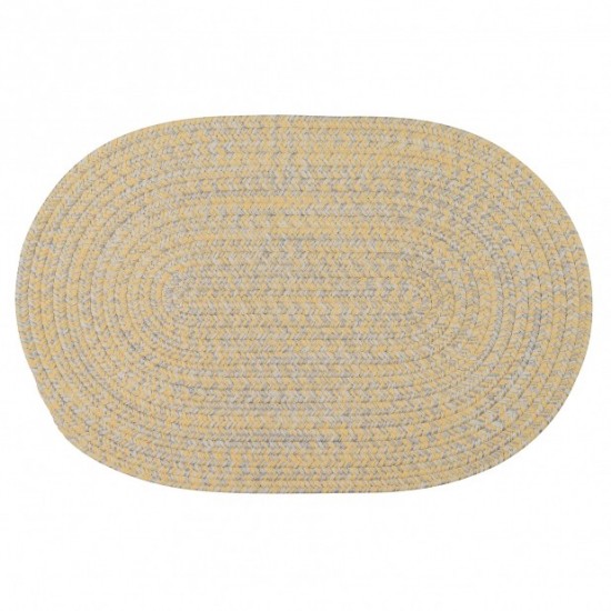 Colonial Mills Rug Flibustier Bright Yellow Oval