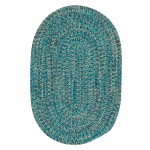 Colonial Mills Rug Flibustier Bright Turquoise Oval