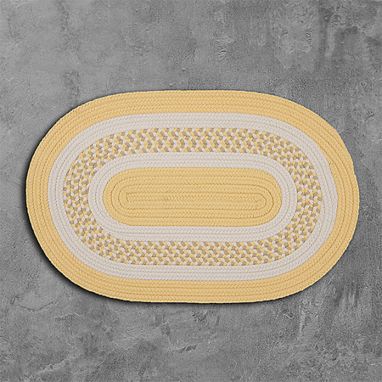 Colonial Mills Rug Flowers Bay Yellow Oval