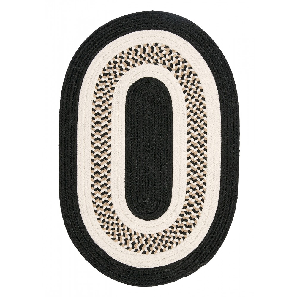 Colonial Mills Rug Flowers Bay Black Oval Colonial Mills Rug Flowers Bay Black Oval