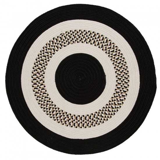 Colonial Mills Rug Flowers Bay Black Round