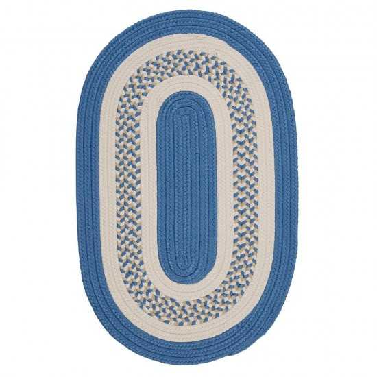 Colonial Mills Rug Flowers Bay Blue Runner (Oval)