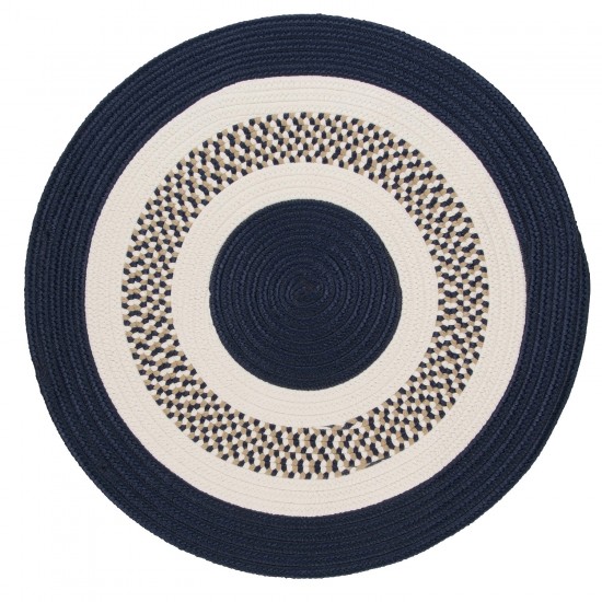 Colonial Mills Rug Flowers Bay Navy Round