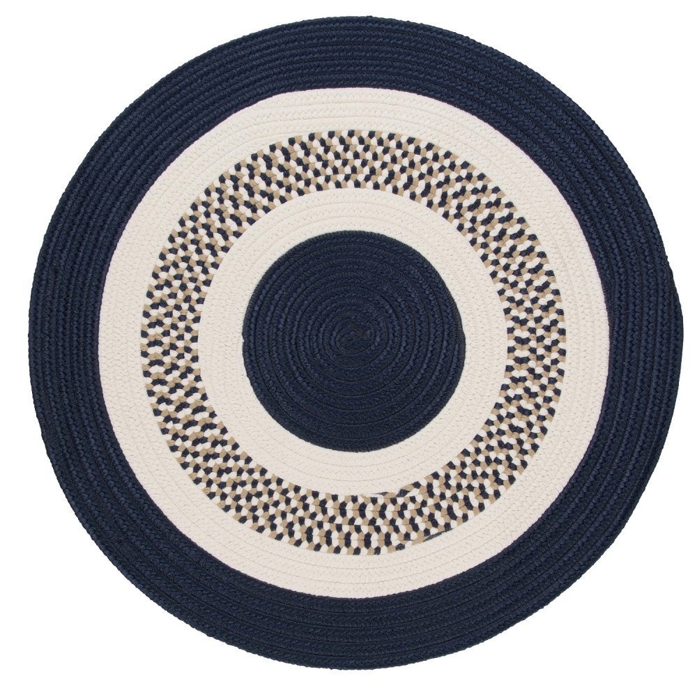 Colonial Mills Rug Flowers Bay Navy Round Colonial Mills Rug Flowers Bay Navy Round