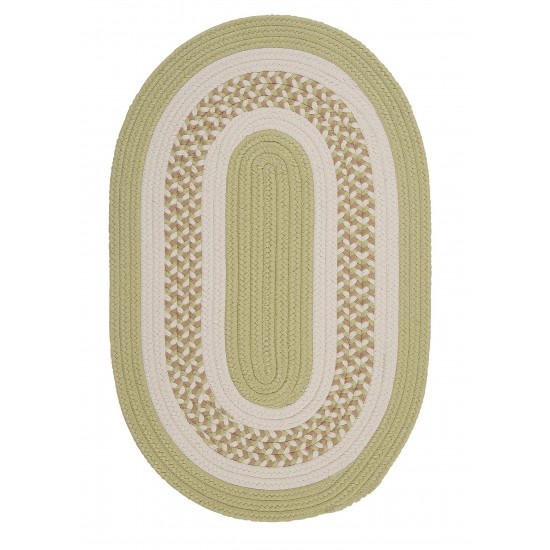 Colonial Mills Rug Flowers Bay Light Green Runner (Oval)