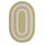 Colonial Mills Rug Flowers Bay Light Green Oval