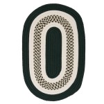 Colonial Mills Rug Flowers Bay Dark Green Round