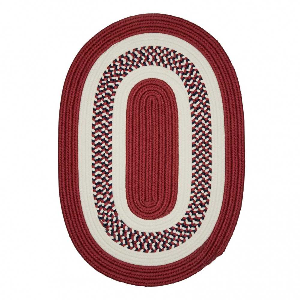 Colonial Mills Rug Flowers Bay Patriot Red Runner (Oval)