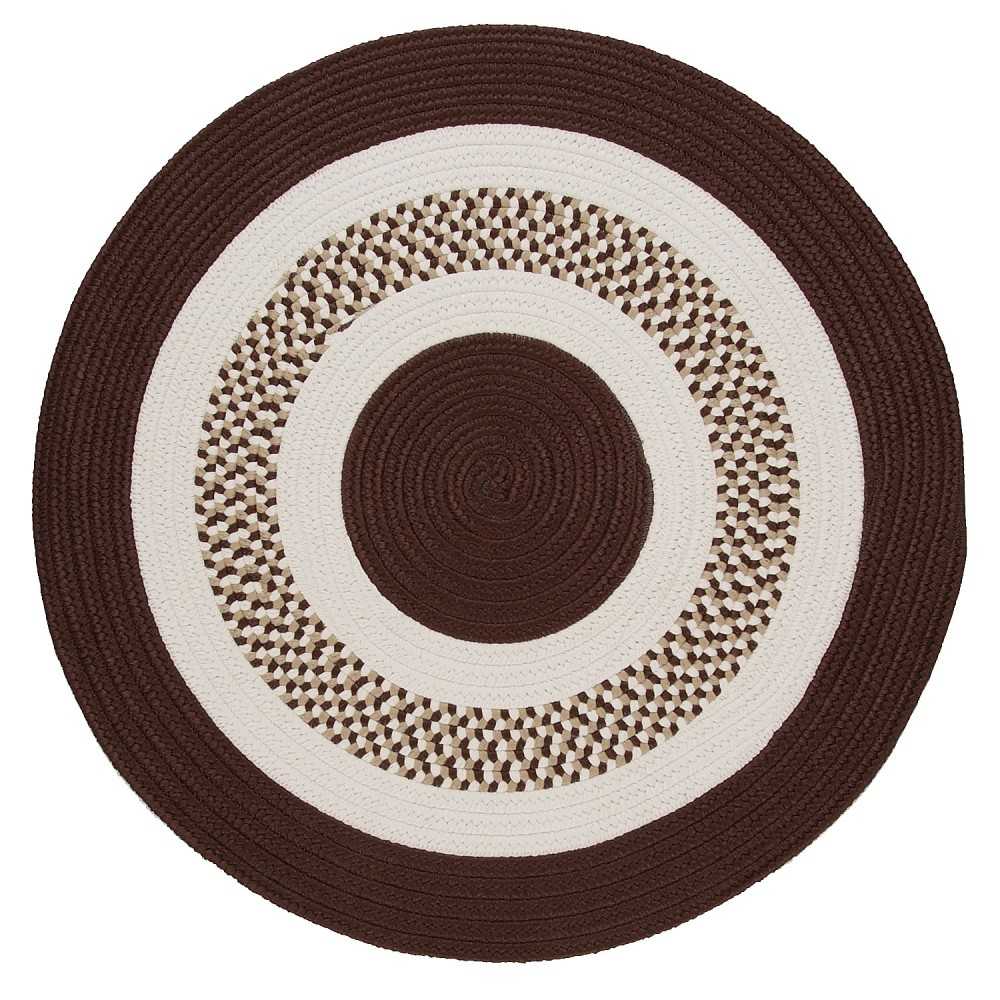 Colonial Mills Rug Flowers Bay Brown Round