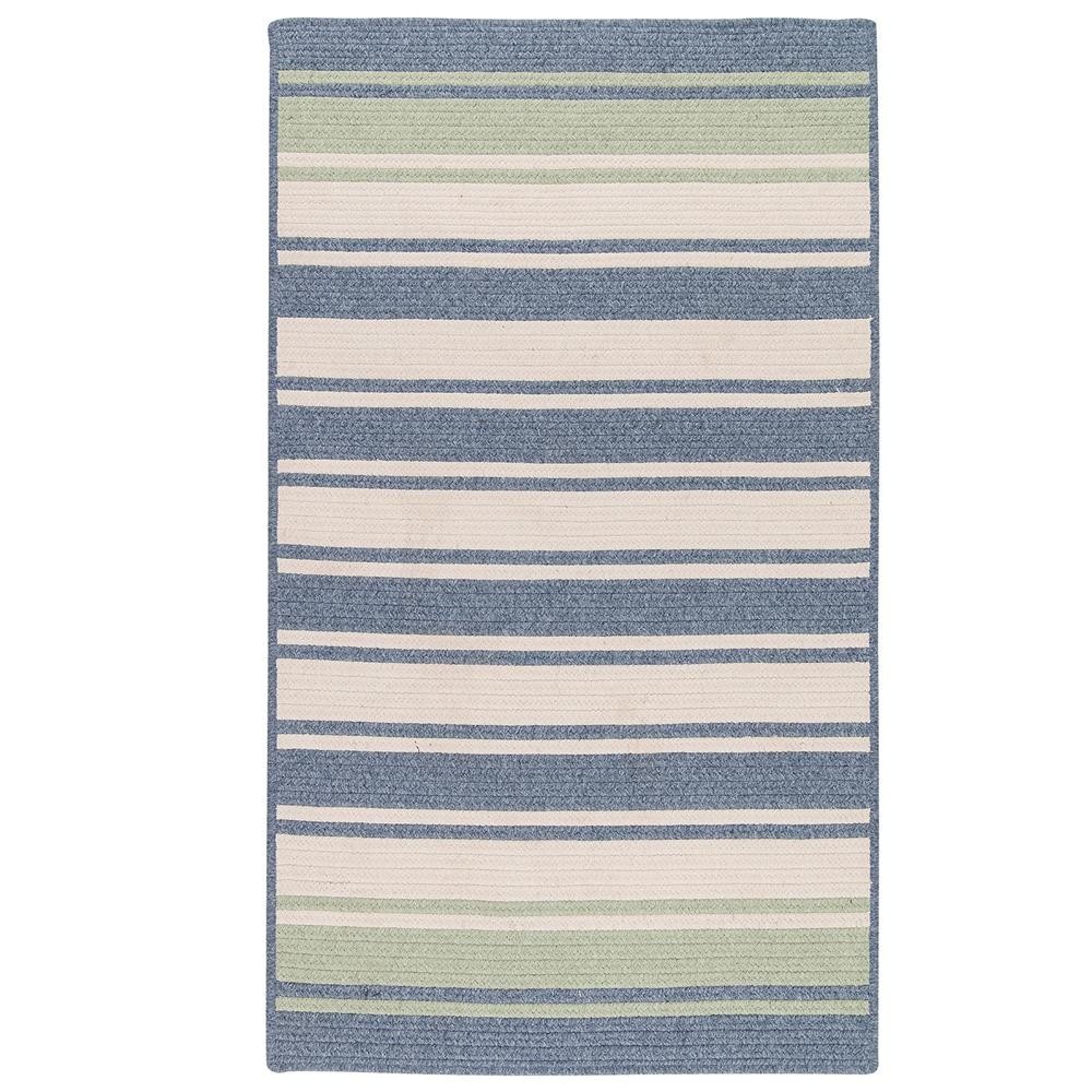 Colonial Mills Rug Frazada Stripe Light Blue/Mint Rectangle