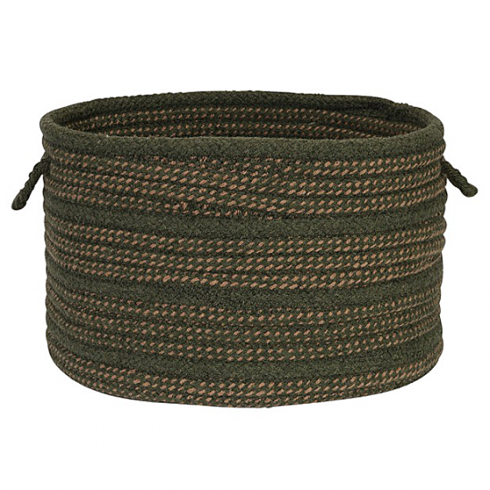 Colonial Mills Basket Garrison Basket Deep Olive Round