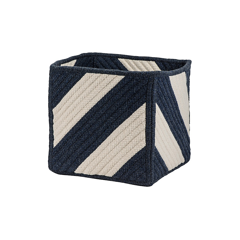Colonial Mills Basket Geo-Band Basket Navy Square Colonial Mills Basket Geo-Band Basket Navy Square
