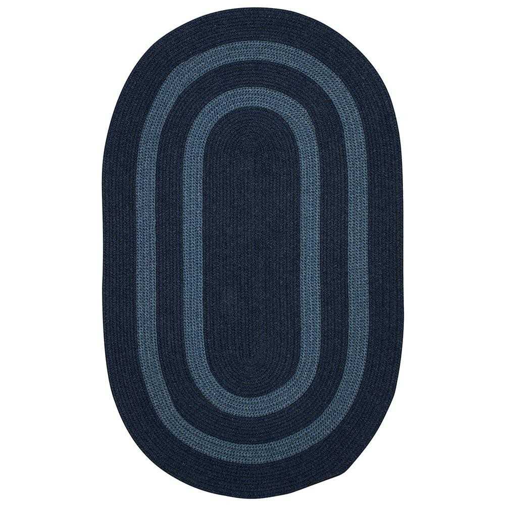 Colonial Mills Rug Graywood Navy Oval