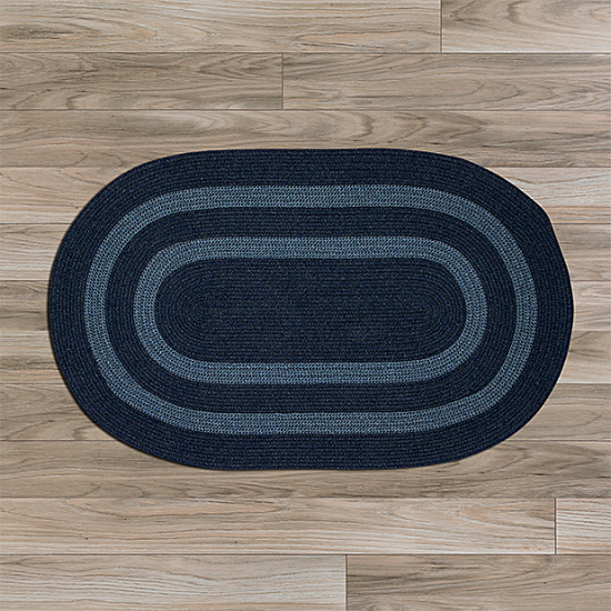 Colonial Mills Rug Graywood Navy Oval