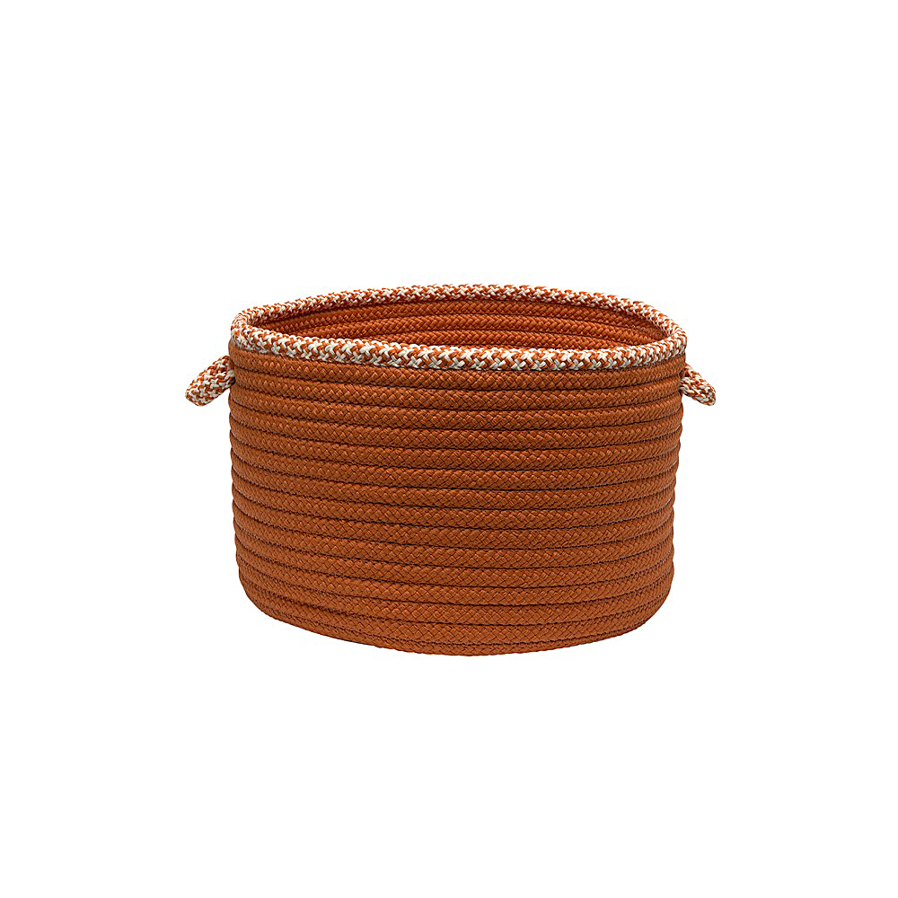 Colonial Mills Basket Houndstooth Bright Edge Basket Orange Round