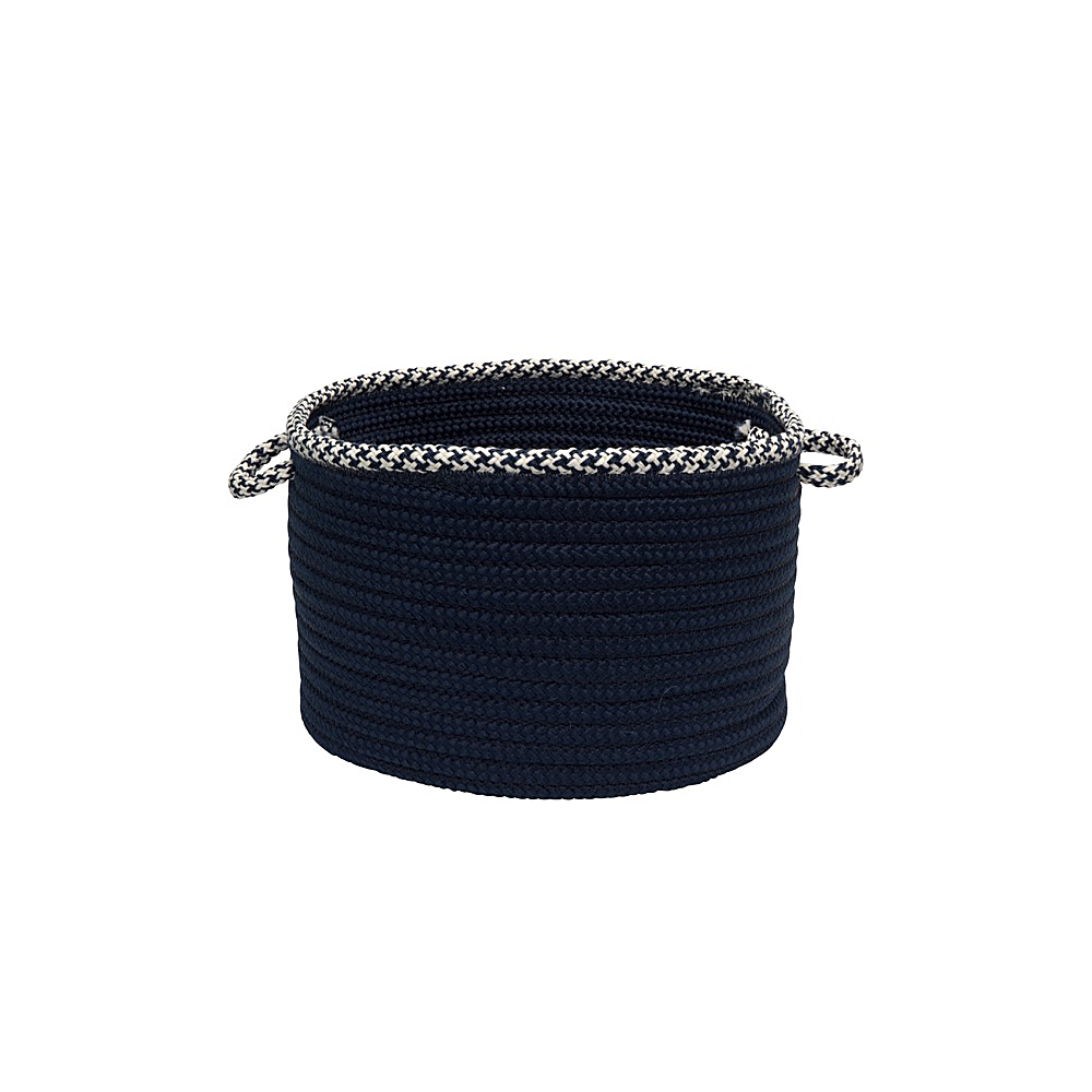 Colonial Mills Basket Houndstooth Bright Edge Basket Navy Round Colonial Mills Basket Houndstooth Bright Edge Basket Navy Round