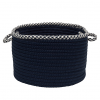 Colonial Mills Basket Houndstooth Bright Edge Basket Navy Round