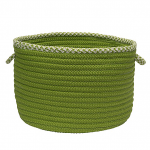 Colonial Mills Basket Houndstooth Bright Edge Basket Lime Round