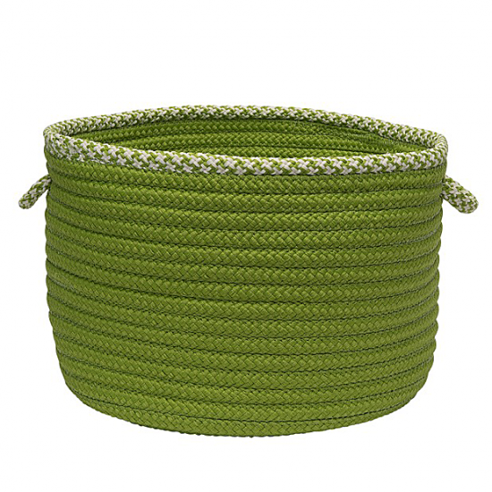 Colonial Mills Basket Houndstooth Bright Edge Basket Lime Round