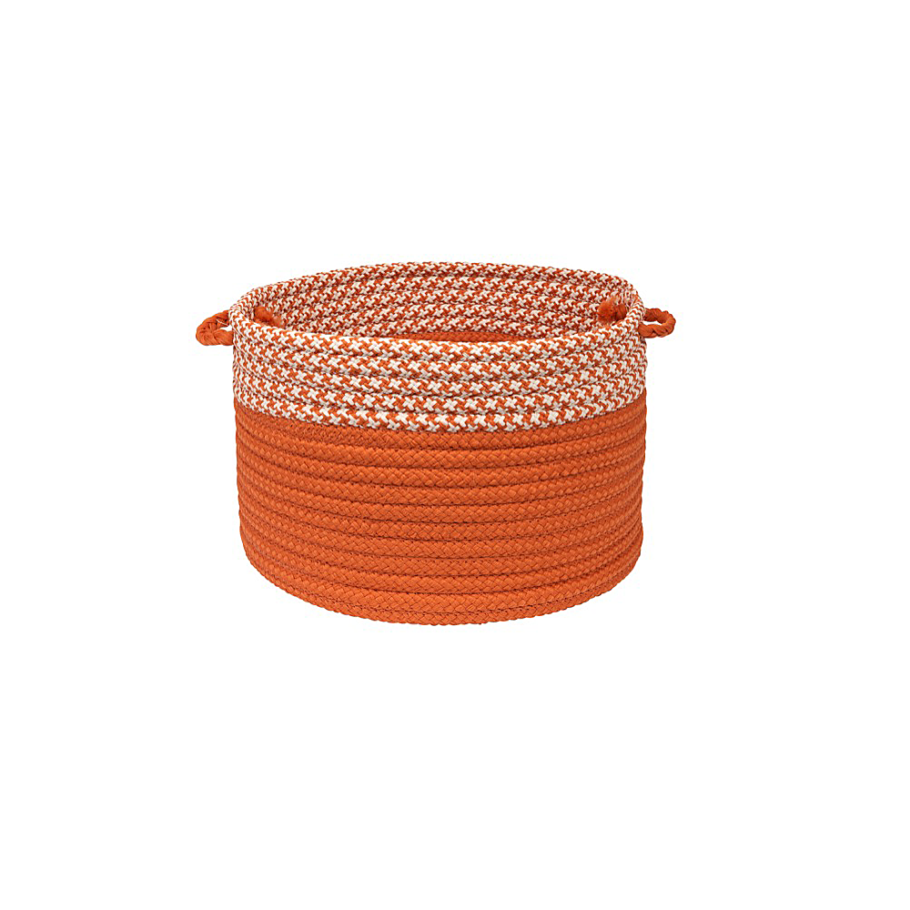 Colonial Mills Basket Houndstooth Dipped Basket Orange Round Colonial Mills Basket Houndstooth Dipped Basket Orange Round