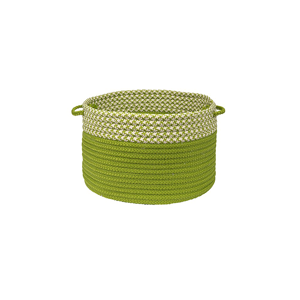 Colonial Mills Basket Houndstooth Dipped Basket Lime Round