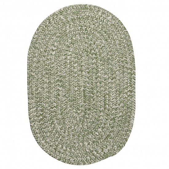 Colonial Mills Rug Howell Tweed Green Runner (Oval)