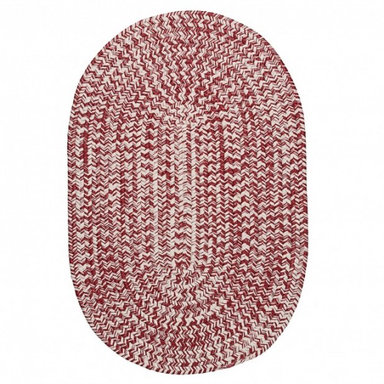 Colonial Mills Rug Howell Tweed Red Oval