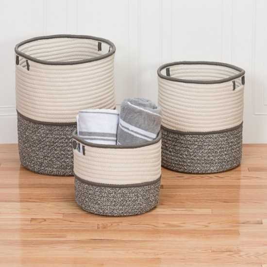 Colonial Mills Basket Jaydon Basket Grey Round